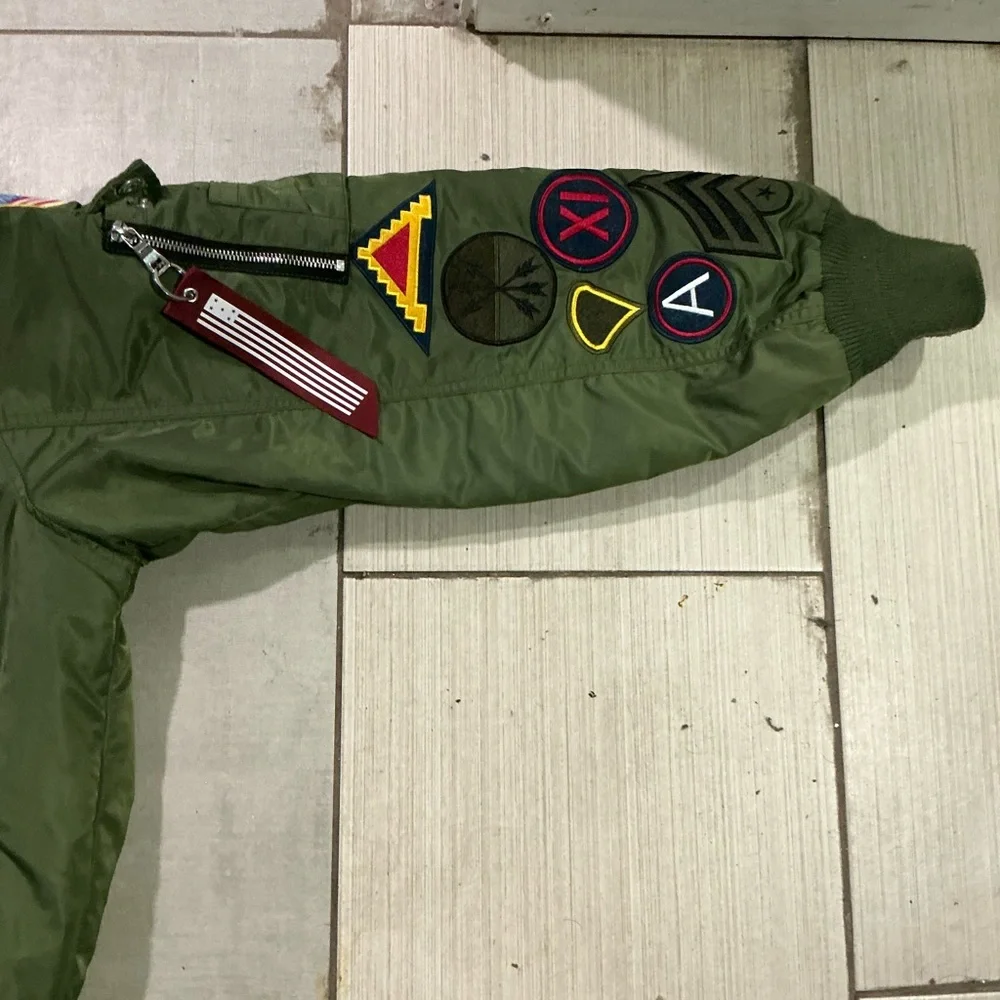 Smoke Rise Green and Orange Jacket - Picture 3 of 5